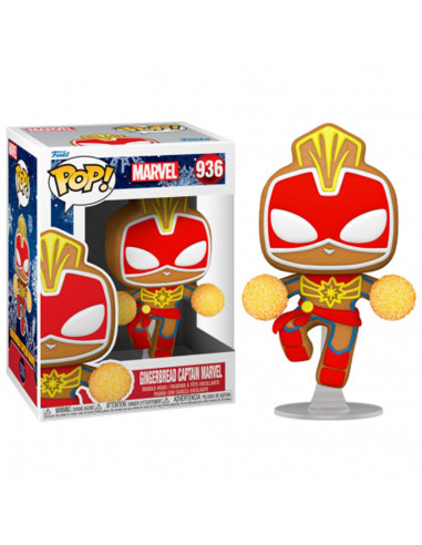 Funko pop marvel navidad galleta jengibre capitana marvel 50661