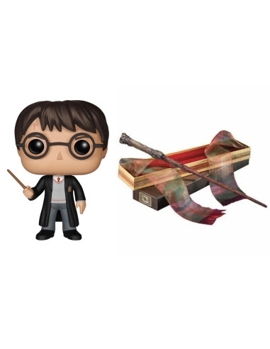 Pack funko + varita harry potter -  harry potter