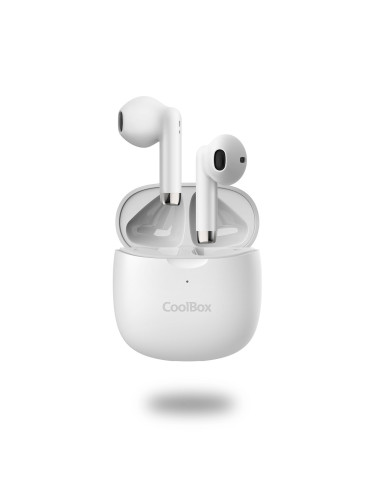 Auriculares coolbox tws - 01  manos libres blancos bluetooth