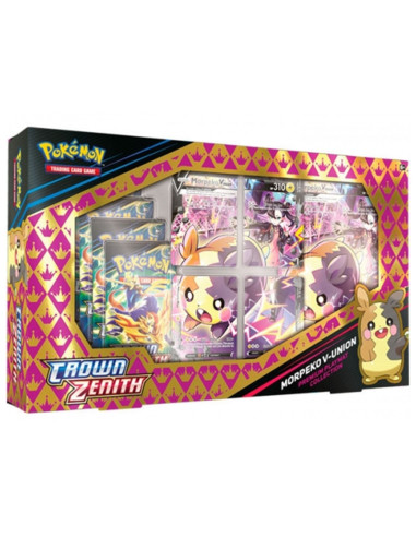 Juego de cartas pokemon tcg morpeko v - union 12.5 playmat box cenit supremo inglés