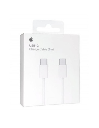 Cable original usb tipo c apple 1m -  macho - macho -  blanco