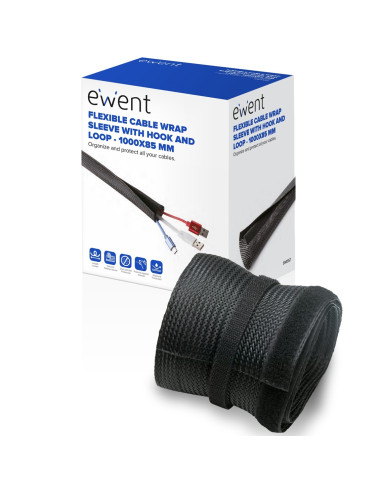 Manguito flexible con velcro ewent ew1557 1000x85mm