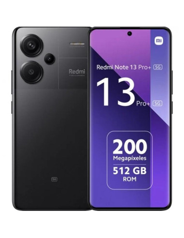 Movil xiaomi redmi note 13 pro+ 5g - 12gb - 512gb - 6.67pulgadas - negro