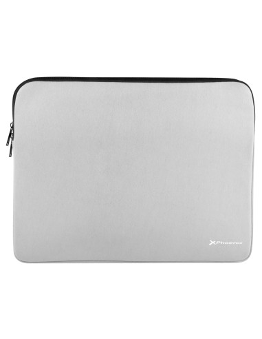 Funda neopreno phoenix para portátil 16pulgadas interior terciopelo gris