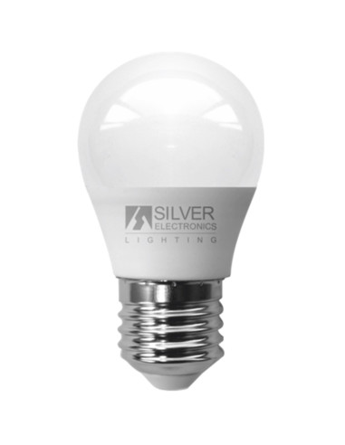 Bombilla led silver electronic eco esferica 5w35w -  e27 -  3000k -  399 lm -  180º -  luz calida -  a+