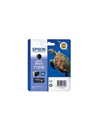 Cartucho tinta epson t157840 negro mate para epson photo r3000 - c13t15714010 -  tortuga