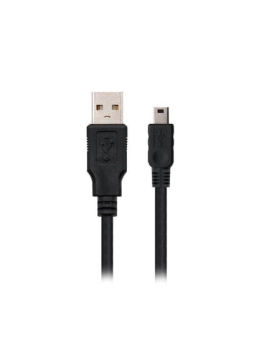 Cable usb(a) 2.0 a mini usb(b) nanocable 1.8m -  macho - macho -  negro