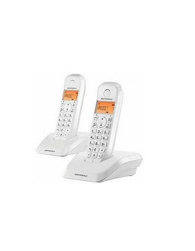 Telefono motorola s1202 wireless inalambrico duo blanco