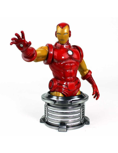 Figura busto semic studios marvel iron man invencible escala 1 - 6