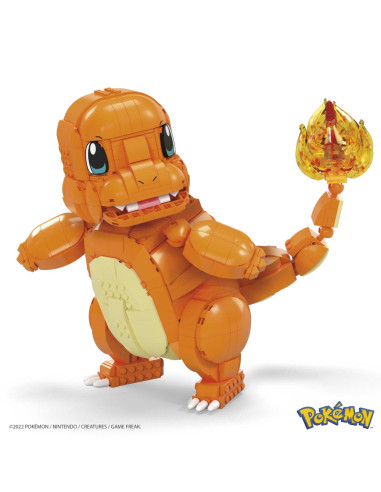 Figura mattel mega construx pokemon jumbo charmander 730 pcs