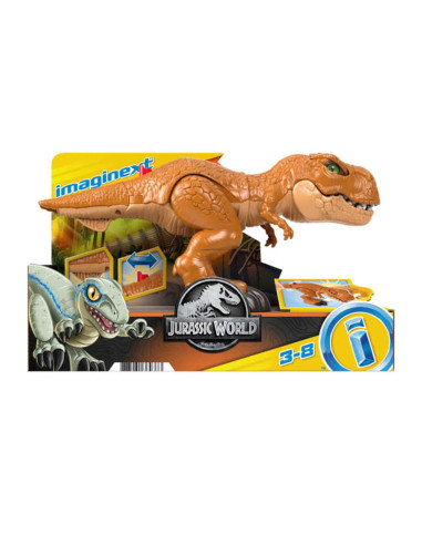 Figura mattel jurassic world imaginext t - rex