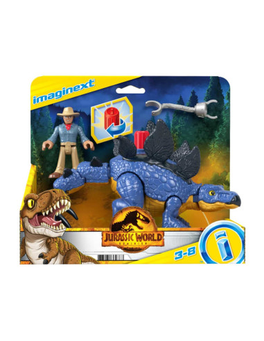 Figura mattel jurassic world stegosaurus