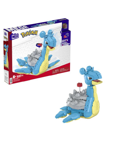 Figura mattel mega construx pokemon lapras 527 piezas