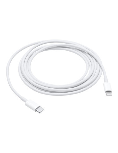 Cable original apple usb tipo c a lightning 2m -  macho - macho -  blanco