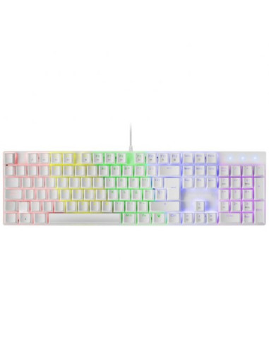 Teclado mars gaming mk422 usb rgb mecanico blanco