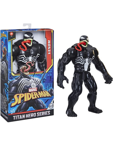 Figura hasbro marvel titan hero series spider man venom