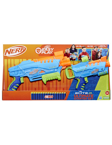 Set doble lanzadores hasbro nerf elite junior ultimate starter