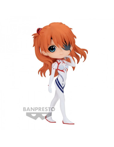 Figura banpresto q posket evangelion : 3.0+1.0 plugsuit style asuka shikinami langley ver.b 14cm