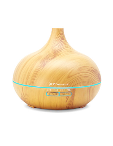 Humidificador phoenix zeno2 400 ml madera con control remoto