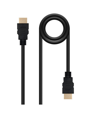 Cable nanocable hdmi macho - macho negro 1.8m