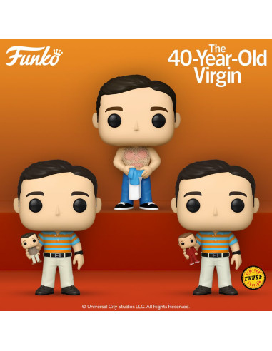 Caja sorpresa funko cine virgen a los 40 andy en sus tres variantes