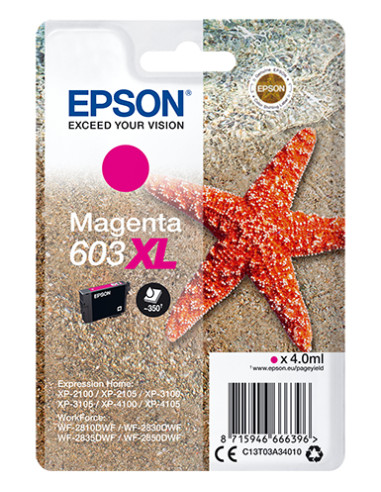 Cartucho tinta epson c13t03a34010 singlepack magenta 603xl estrella de mar