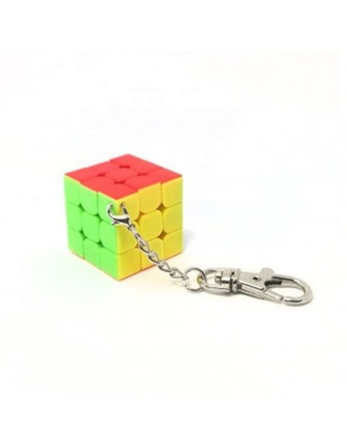 Cubo de rubik qiyi llavero 3x3 plano 3 cm