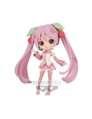 Figura banpresto q posket hatsune miku sakura miku ver. b