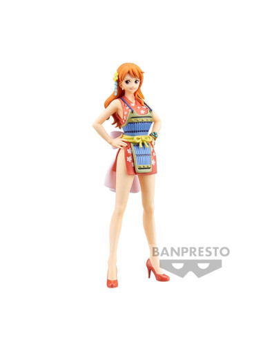 Figura banpresto one piece dxf the grandline lady wanokuni nami