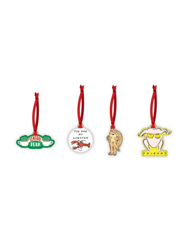 Decoracion de navidad half moon bay friends set de 4