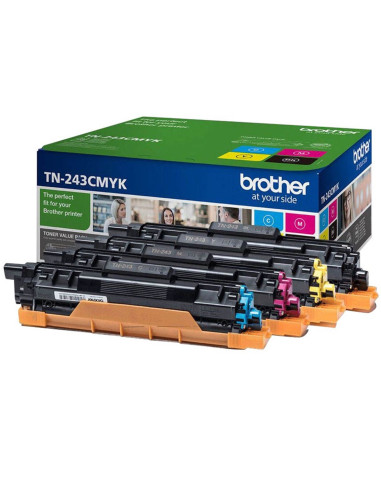 Toner brother tn243cmyk negro - cián - magenta - amarillo 1000 páginas