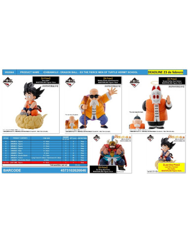 Ichiban kuji banpresto dragon ball ex the fierce men of turtle hermit school