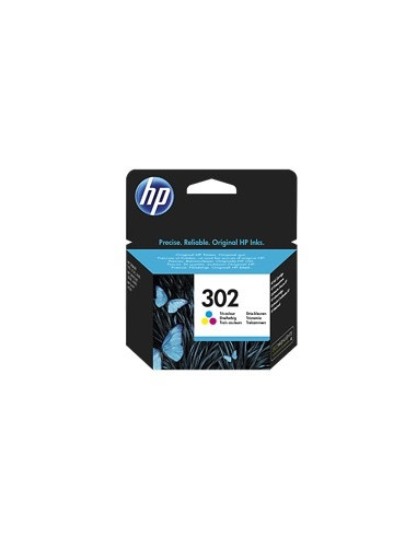 Cartucho tinta hp f6u65ae tricolor 302 officejet 3830