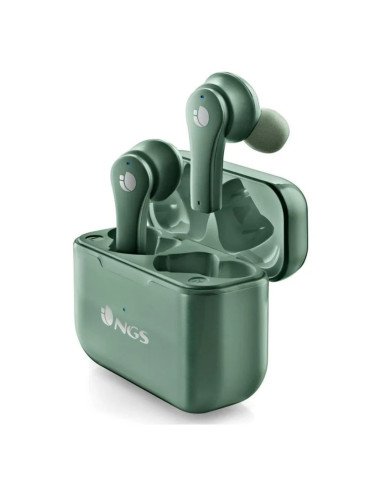 Auriculares inalambricos ngs artica bloom green bluetooth 5.1 + estuche de carga - verde