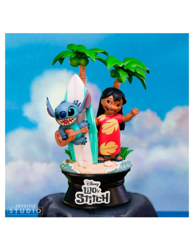 Figura abystyle disney lilo & stitch lilo & stitch con tabla de surf