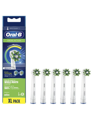 Pack de 6 cabezales - recambios braun oral - b eb50 - 6