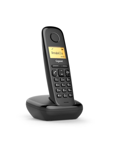 Telefono fijo inalambrico gigaset a170 negro 50 numeros agenda -  10 tonos