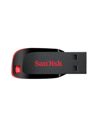 Memoria usb 2.0 sandisk 128gb cruzer blade rojo