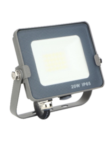 Foco proyector led ips 65 20w 5700k luz fria 1.600lm gris