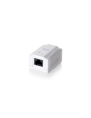 Roseta de superficie equip cat 6 utp 1 puerto hembra rj45