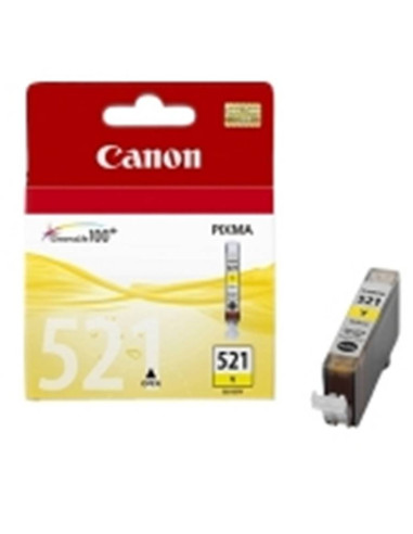 Cartucho tinta canon cli 521 amarillo 9ml pixma 3600 -  4600 -  4700 mp 540 -  550 -  560 -  620 -  630 -  640 -  980 mx860 -  