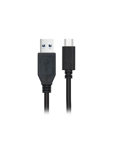 Cable nanocable usb 3.1 gen2 10gbps 3a tipo usb - c - m - a - m negro 0.5 m