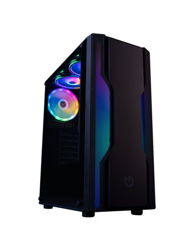 Caja ordenador gaming hiditec atx v40 argb pro cristal templado