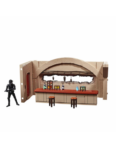 Set nevarro cantina + figura hasbro 9 -5 cm death trooper the mandalorian star wars vintage f39025