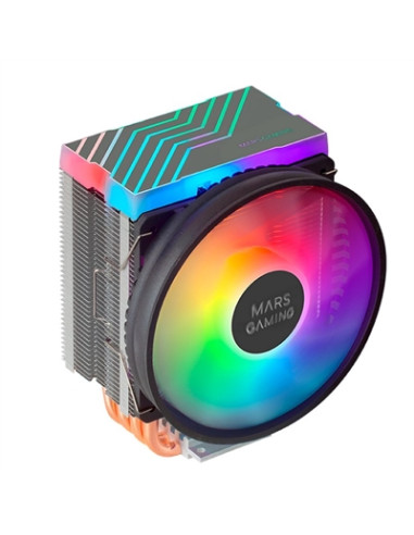 Ventilador disipador cpu mars gaming mcpu44 110mm  dual argb