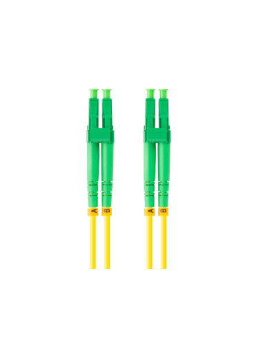 Latiguillo fibra optica lc - apc a lc - upc lanberg 2m mono duplex g657a1 lszh amarillo