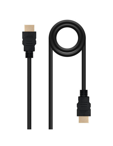 Cable nanocable hdmi macho - macho negro 1m