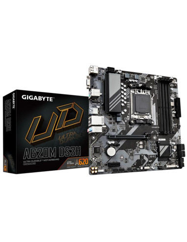 Placa base gigabyte a620m ds3h am5 micro atx 4 x ddr5