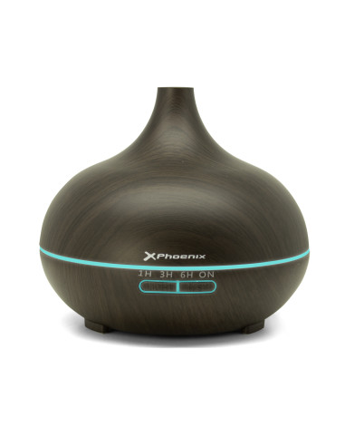 Humidificador phoenix zeno2 400 ml marron oscuro con control remoto