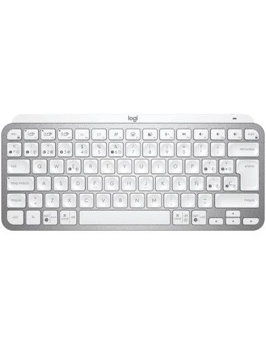 Teclado logitech mx keys gris palido wireless inalambrico qwerty español